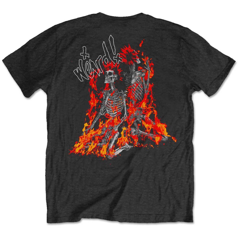 Yungblud - Weird Flaming Skeletons Herren TShirt - Schwarz